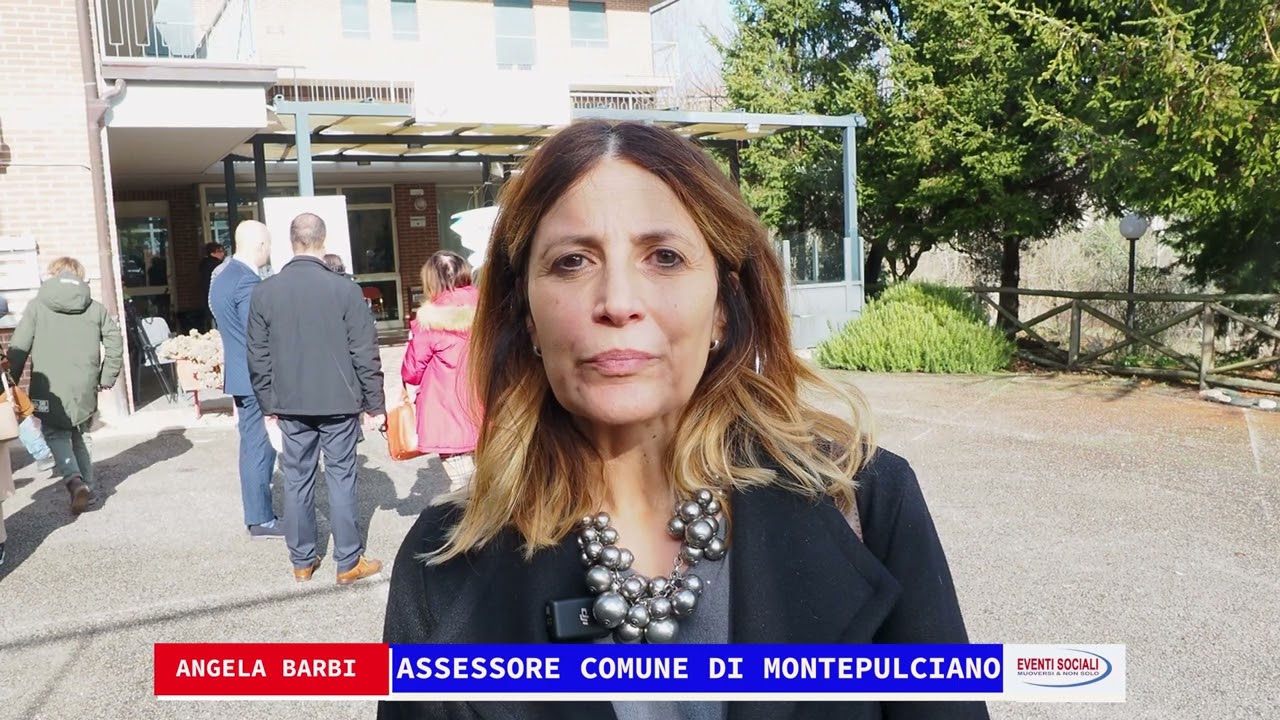 Muoversi & Non Solo Misericordia Montepulciano - le parole dell'Assessore Barbi