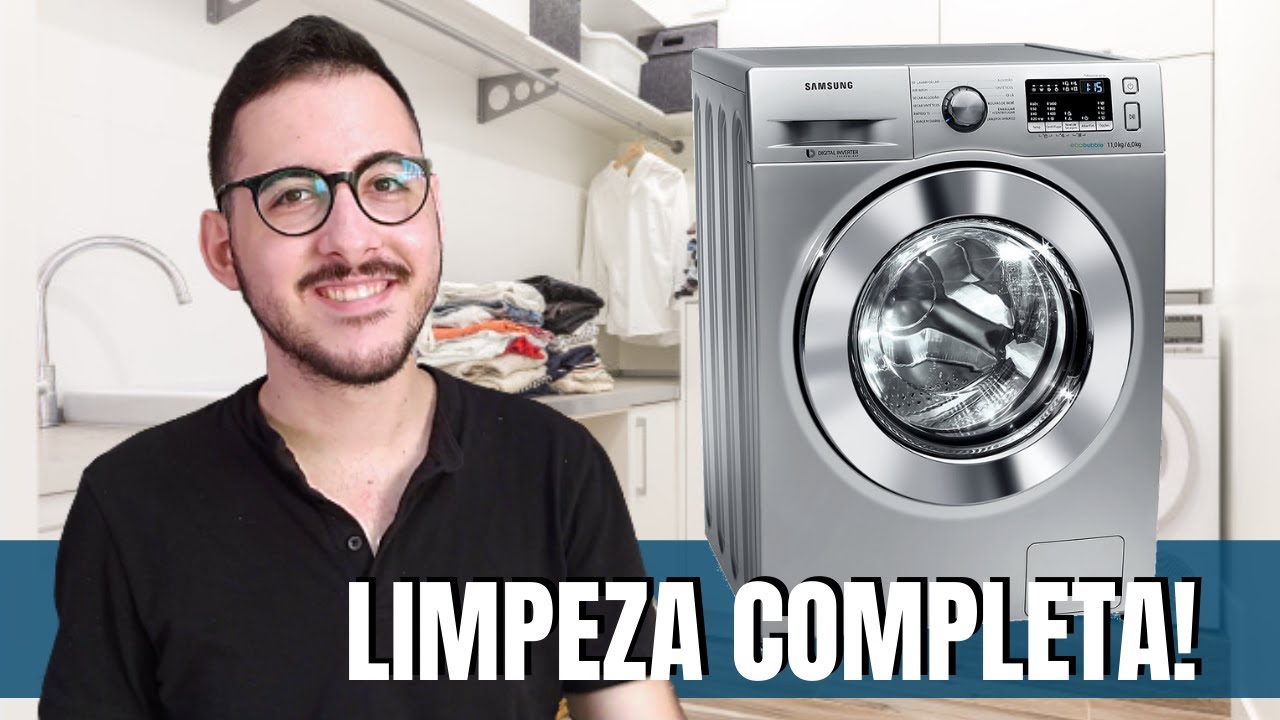 LIMPANDO A LAVA E SECA SAMSUNG 11KG ECO BUBBLE
