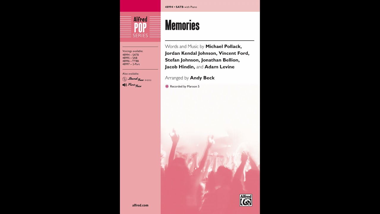 Memories (SATB), arr. Andy Beck – Score & Sound