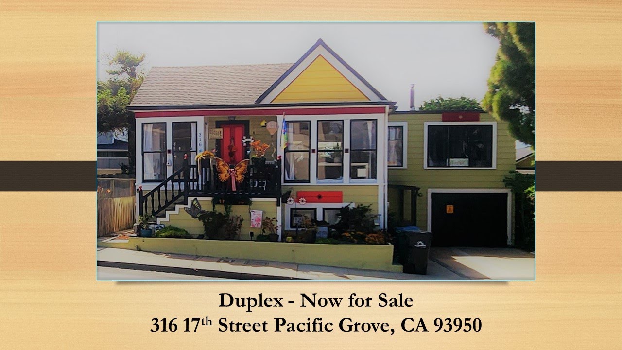 For Sale 316 17th St Pacific Grove, Ca 93950   5 Bed 3 bath duplex