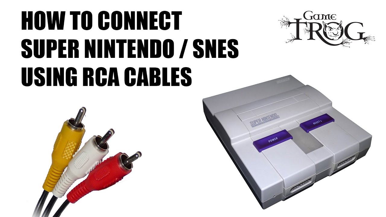 How to connect your Super Nintendo - SNES, using RCA Composite Cables