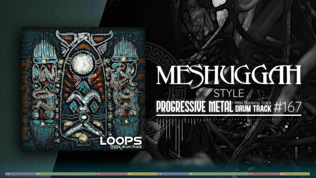 Progressive Metal Drum Track / Meshuggah Style / 130 bpm