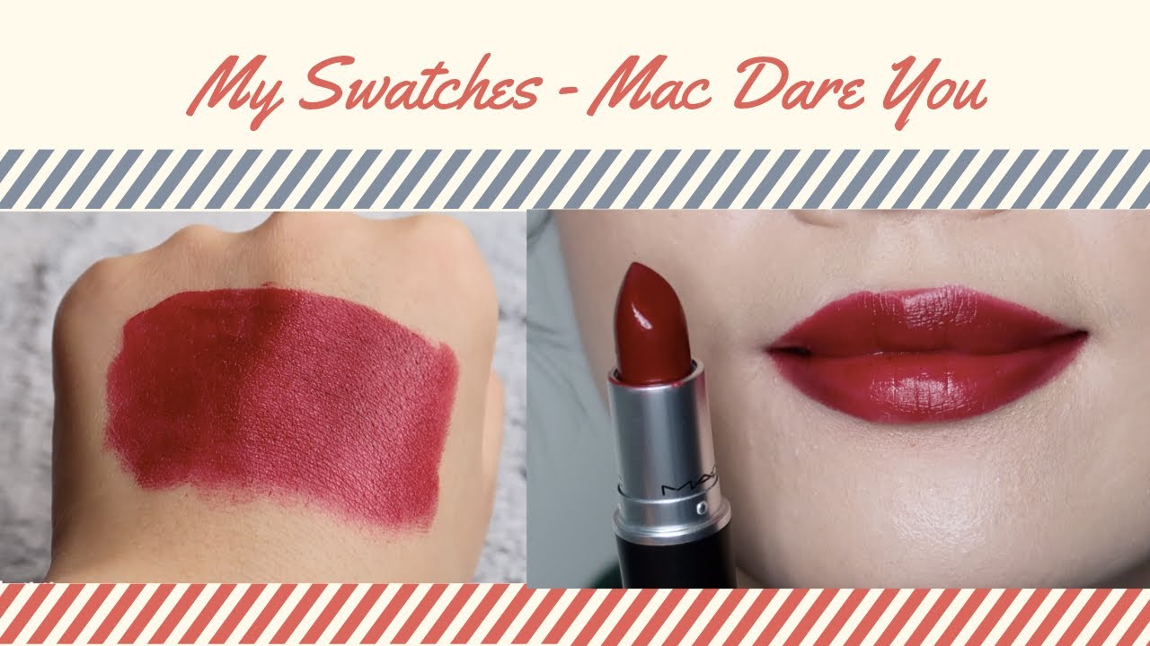 Mac cremesheen lipstick dare you swatches. true swatches, no filters