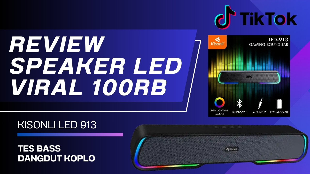 Review Speaker LED Viral 100 Ribuan - KISONLI LED 913