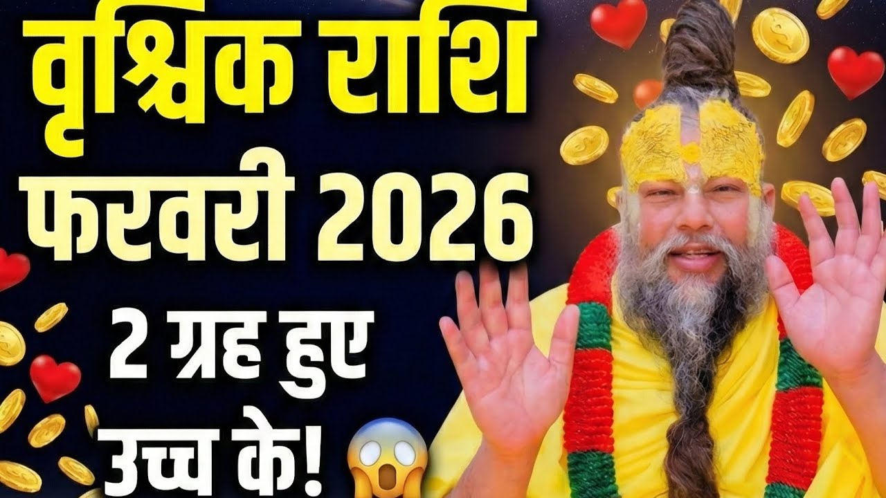 Vrishchik Rashi February 2026: 2 ग्रह हुए उच्च के! 😱 अब होगी धन और प्रेम की बारिश! Scorpio Horoscope
