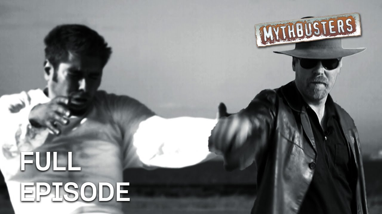 Can You Be Blown Away During A Gun Fight? | MythBusters | Season 2 Episode 12 | Full Episode
