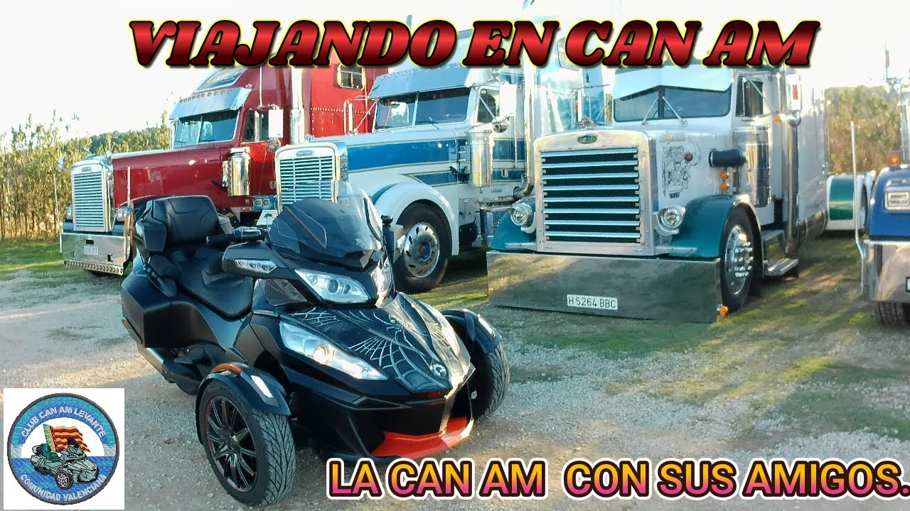VIAJANDO EN CAN AM SPYDER RT# 310  COMIDA CON TRUCKS AMERICANOS.
