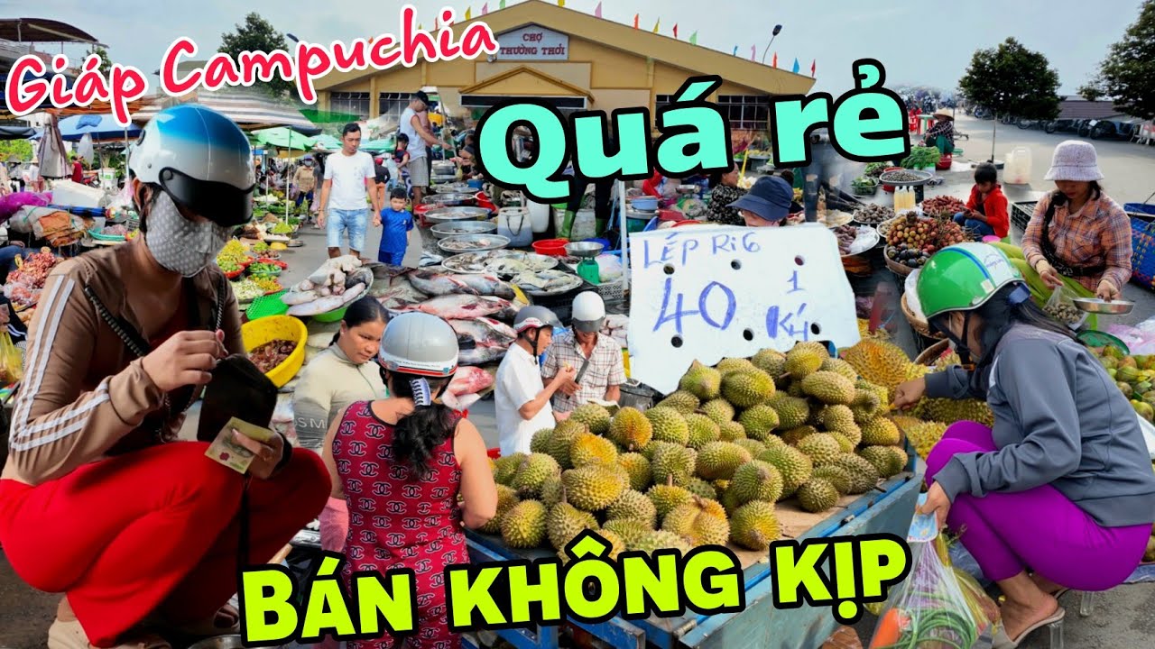 Cá chuột sầu riêng SIÊU RẺ đống đống KHÔNG KỊP BÁN chợ giáp Campuchia có gì?