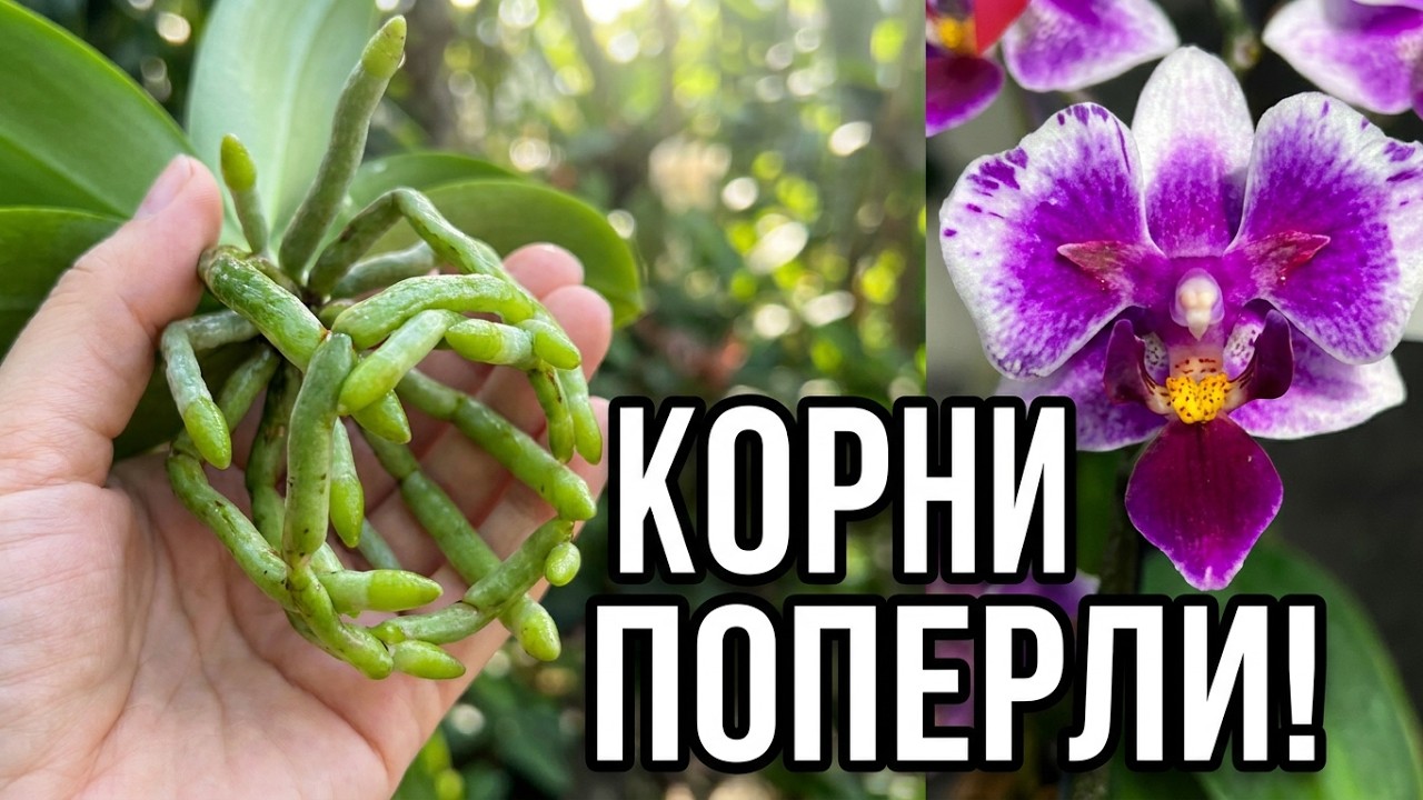 Как нарастить корни орхидеи? Успешное лечение Phal. Wedding Dress #orchids #phalaenopsis #garden