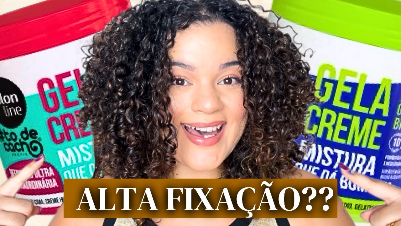 TESTEI A GELACREME! GELATINA BIFÁSICA DA SALON LINE QUE PROMETE MUITA DEFINIÇÃO PARA OS CACHOS!