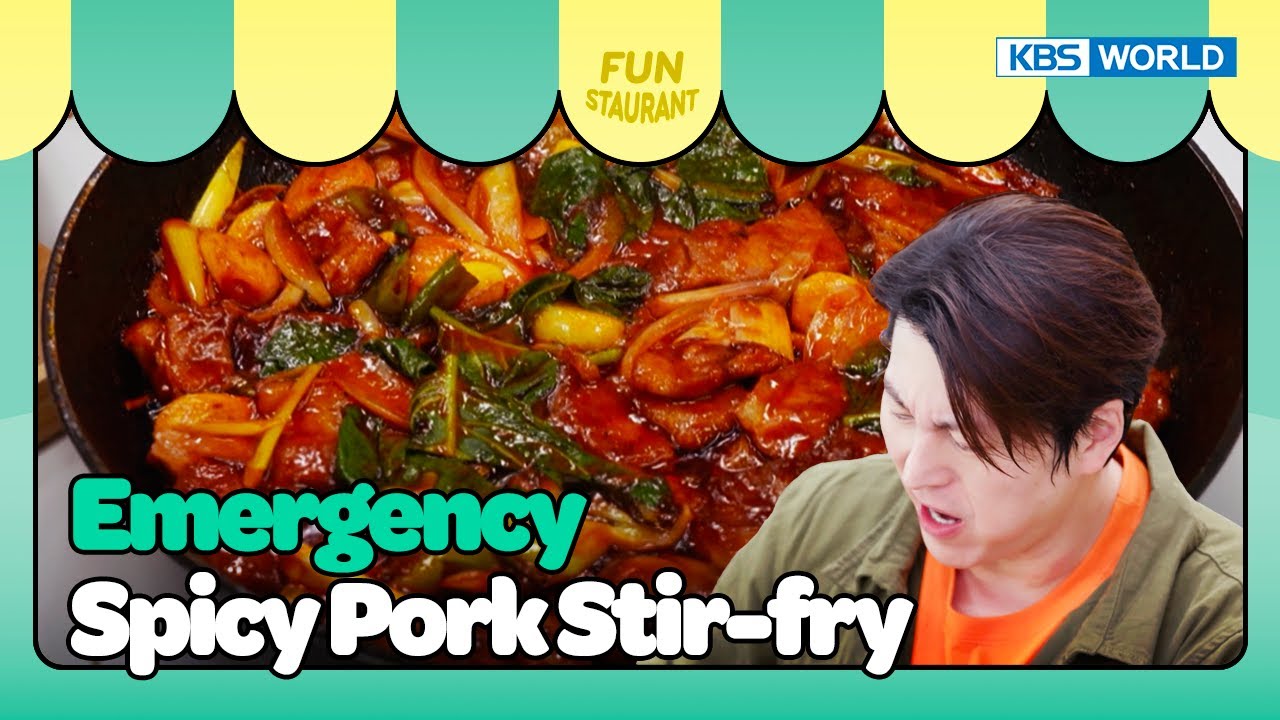 EMERGENCY 🚨 Spicy Pork Stir-fry  [Stars Top Recipe at Fun Staurant : EP.237-3 | KBS WORLD TV 240909
