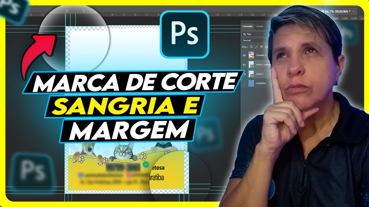 COMO CRIAR MARCA DE CORTE - SANGRIA E MARGEM DE SEGURANÇA NO PHOTOSHOP PARA GRÁFICA