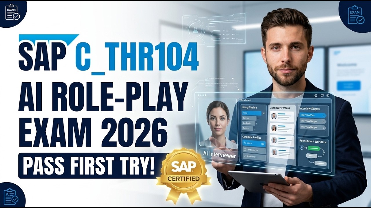 Экзаменационные вопросы SAP C_THR104 2026 | SmartRecruiters для SAP SuccessFactors: ИИ-сценарии р...