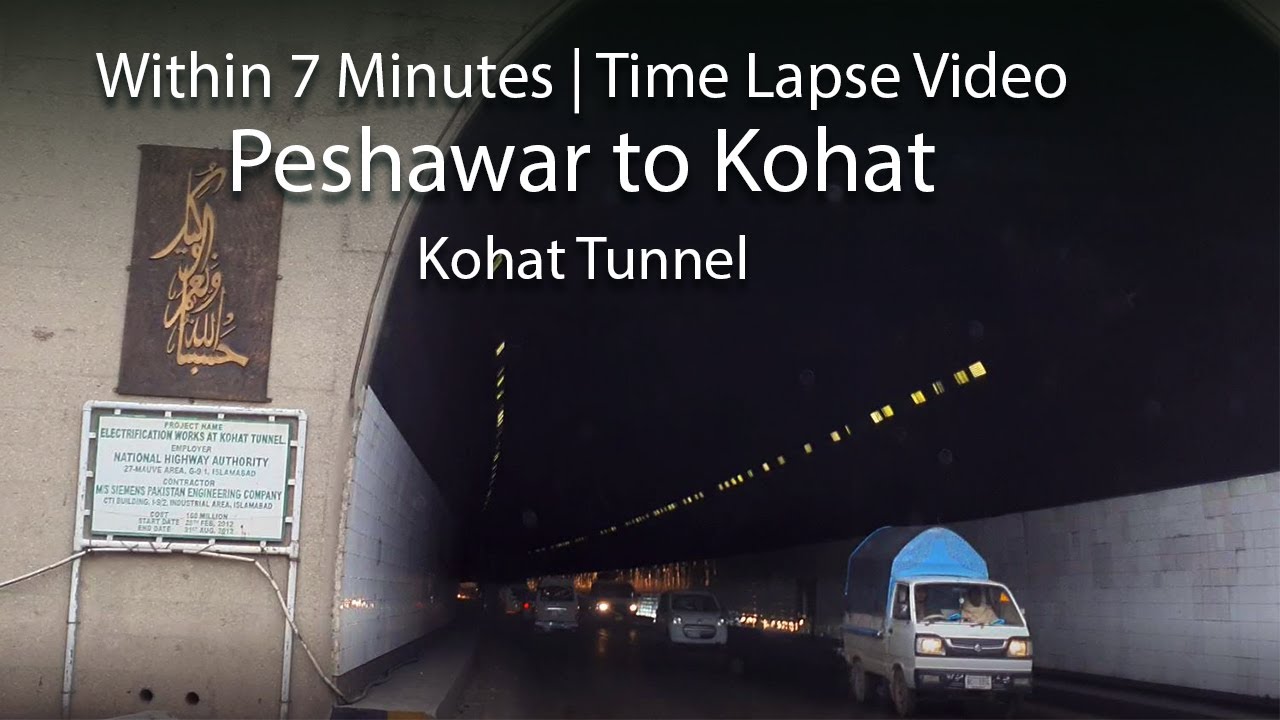 Peshawar to Kohat within 7 minutes by road | Time Lapse Video