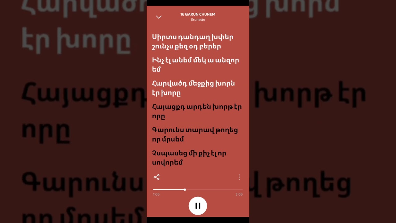 Brunette-16 Garun chunem karaoke @BrunetteMusic