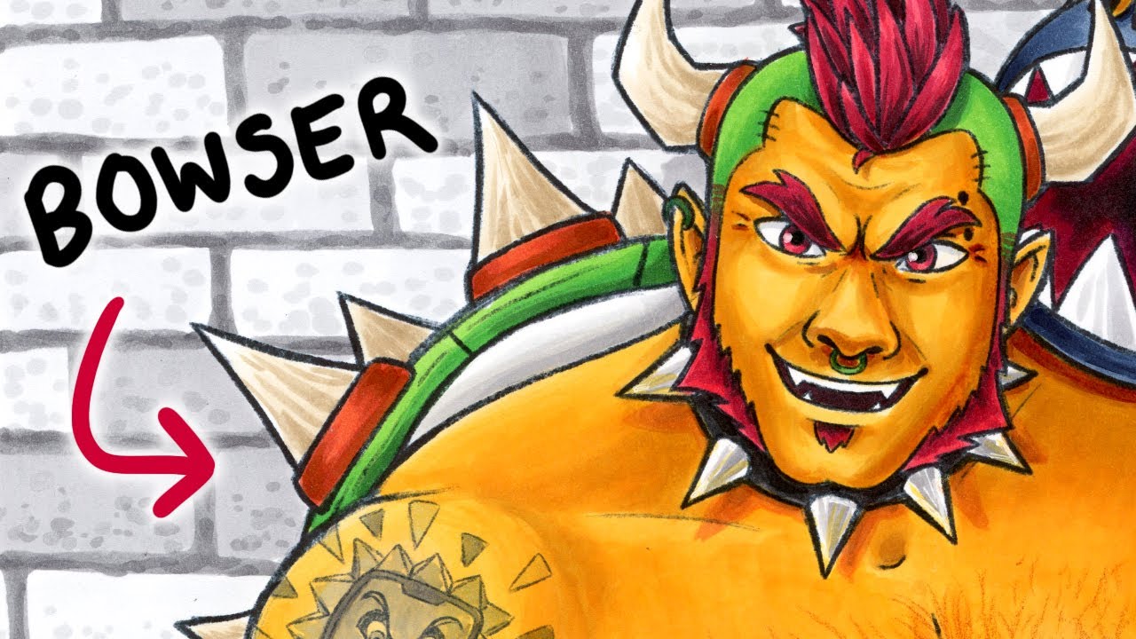 I Drew BOWSER as a HOT GUY