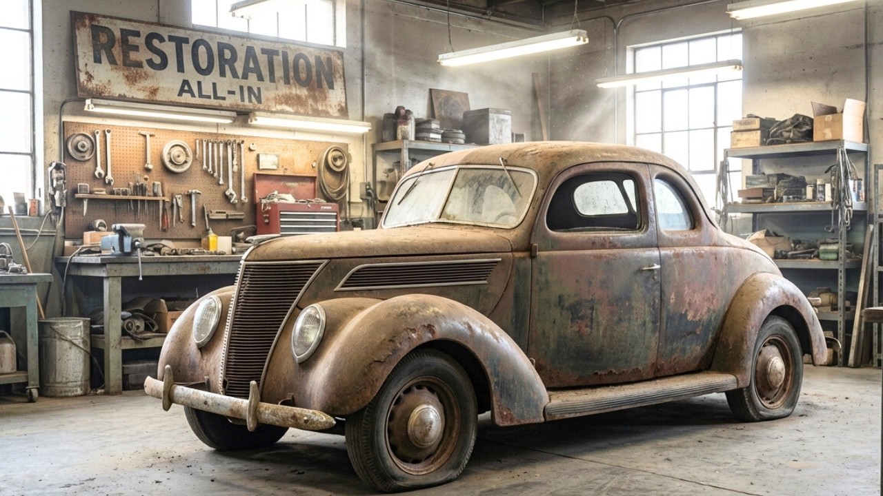 This 1937 Ford V8 Was Abandoned for 60 Years – Can It Be Restored?  #carrestoration
