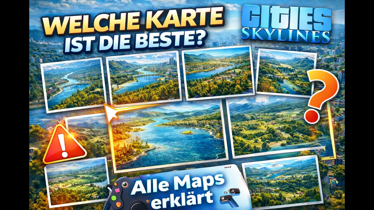 🎮 Cities: Skylines - Guide | Welche Karte ist die beste? 🗺️ Alle Maps in Cities: Skylines erklärt! 🔥