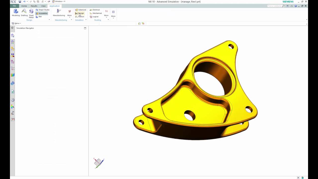 NX10 Design simulation Solver Concept Tutorial Video Training