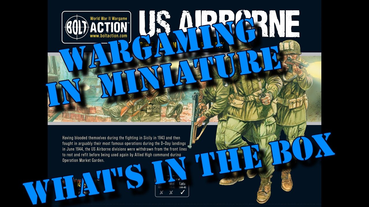 Wargaming in Miniature ☺ What's in the Box ☺ Warlord 28mm Bolt Action US Airborne Starter Army