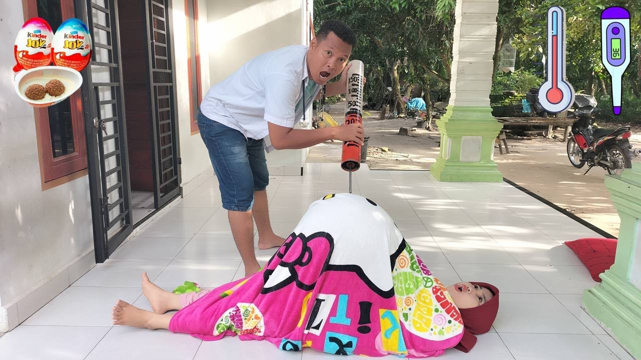 Drama Lucu 😂🥰😘 Ibu Hamil Melahirkan Terbelit Selimut Helo Kitty