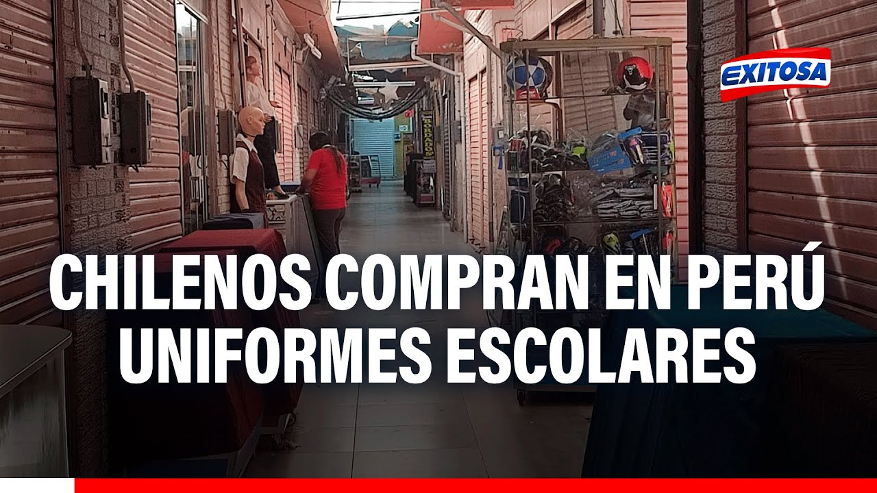 🔴🔵Chilenos cruzan hacia frontera con Perú para comprar uniformes escolares de sus hijos en Tacna