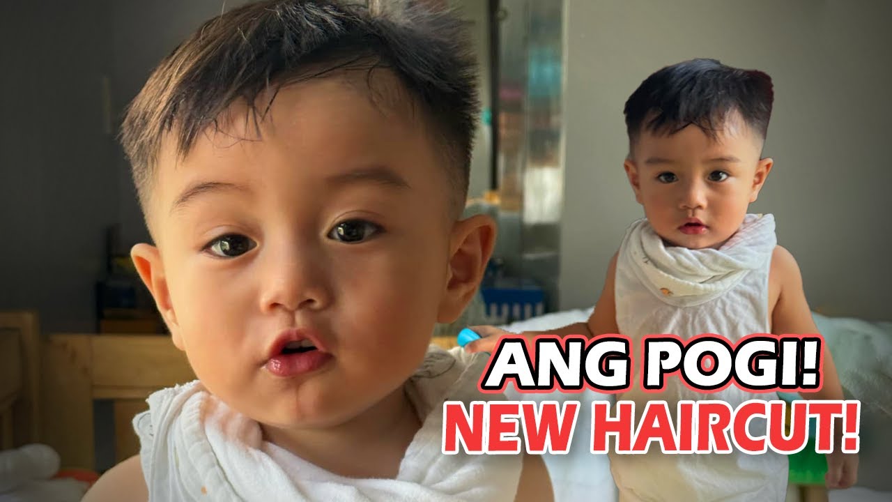 NEW HAIRCUT SI BABY RABBI! ANG POGI!  | Jacq Tapia