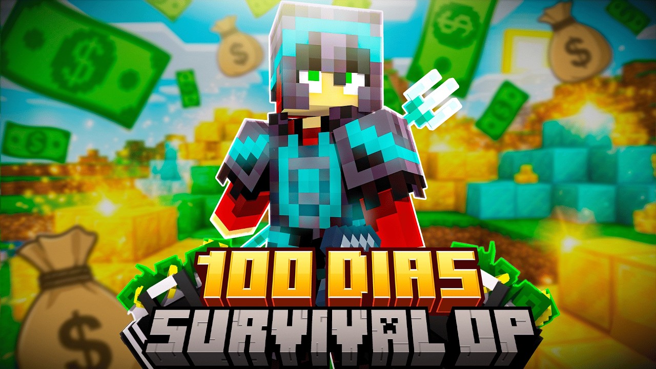 100 D&Iacute;AS en Minecraft Survival OP solo usando DINERO