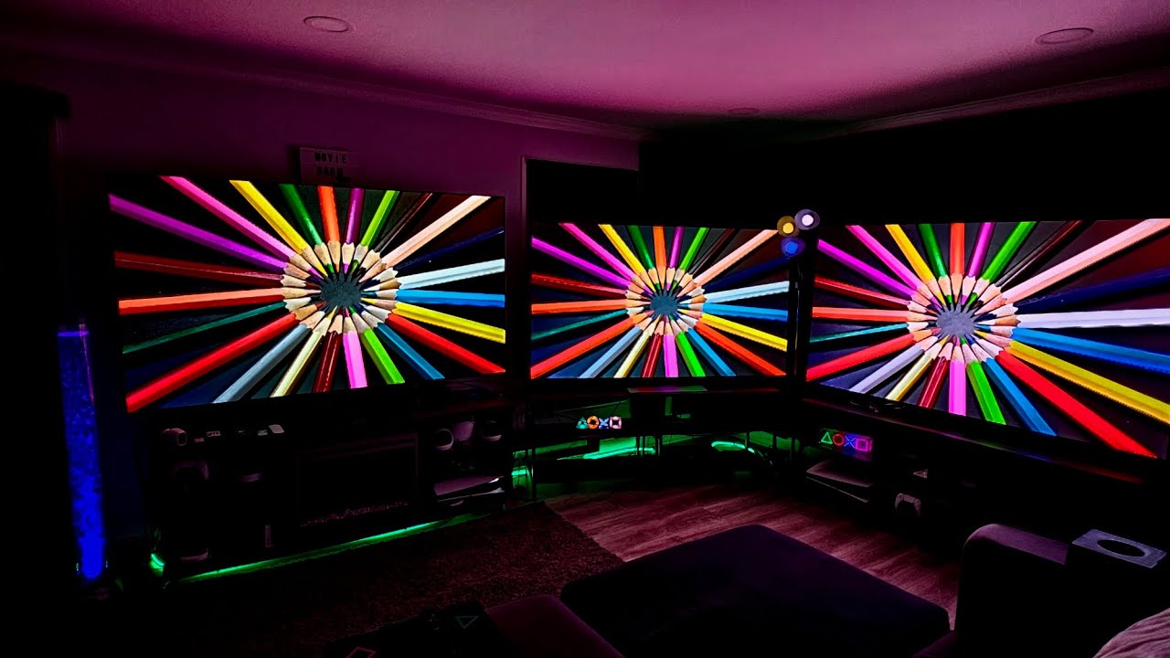 LG G2, LG G3, SAMSUNG S95C. SIDE BY SIDE COMPARISON DEMO IN 4K.