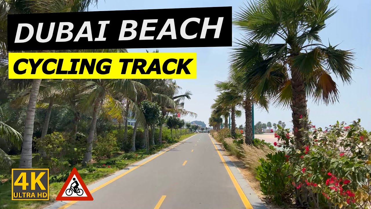 Stunning Cycling Track in DUBAI | Come cycle with us along Jumeirah Beach in Dubai