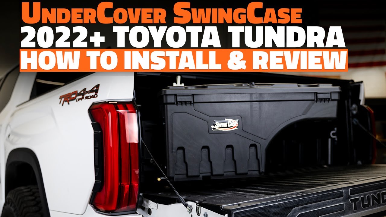 Toyota Tundra UnderCover SwingCase 2022+: как установить и проверить выдвижной инструментальный ящик