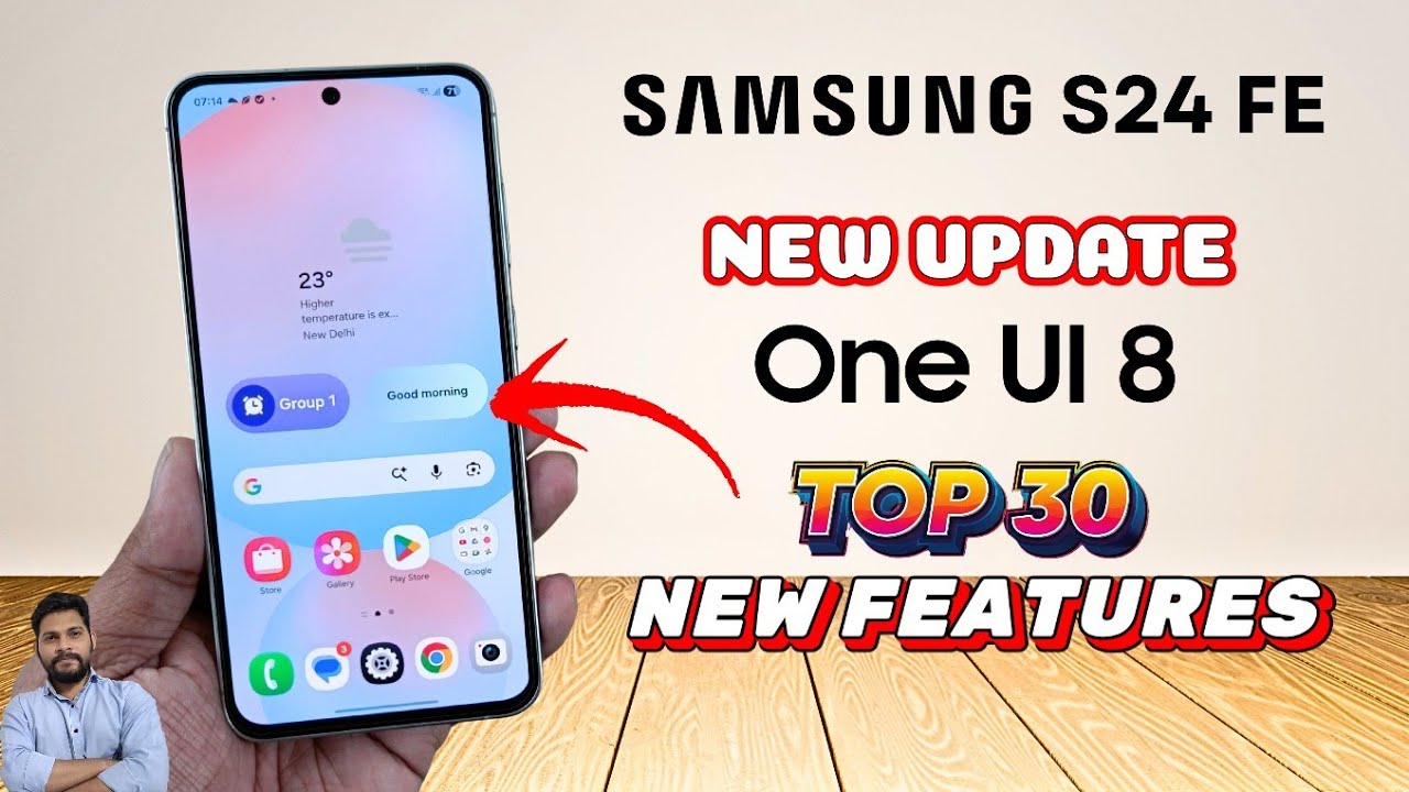 Samsung S24 FE: официальное стабильное обновление One UI 8. Топ-30 новых функций
