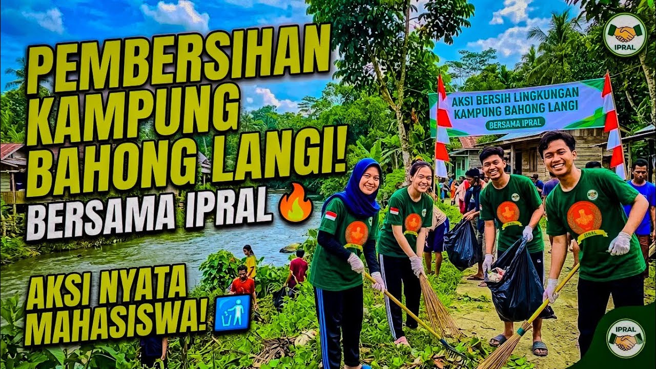 Gotong Royong Bersihkan Lingkungan Kampung Bahong Langi Bersama Ipral