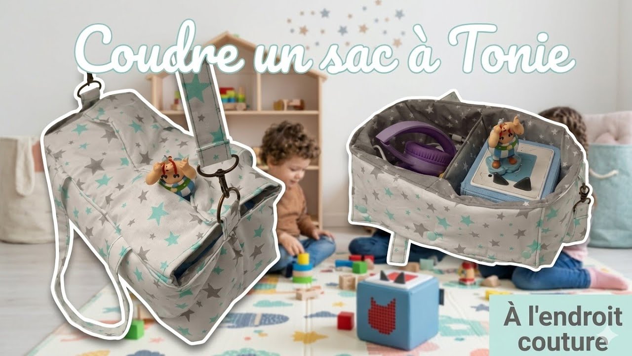 Coud avec moi un sac pour ta  TonieBox  ,couture facile,tuto sans paroles .