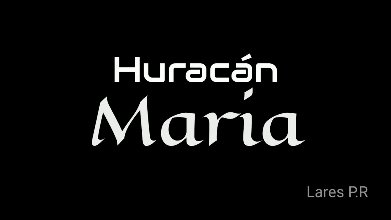 Huracán María pasando por Lares Puerto Rico. ''20 de septiembre de 2017''