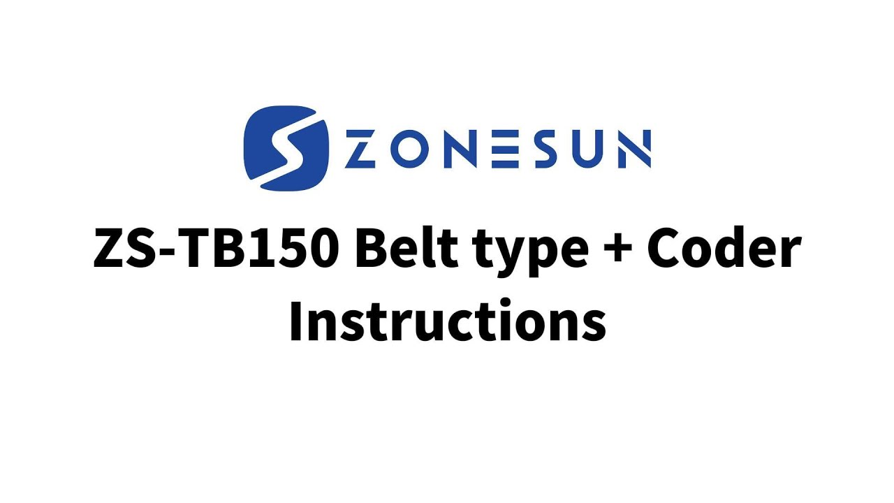 How To Use A Tabletop Wrap-around Labeler Zonesun ZS-TB150 Belt Type With Coder