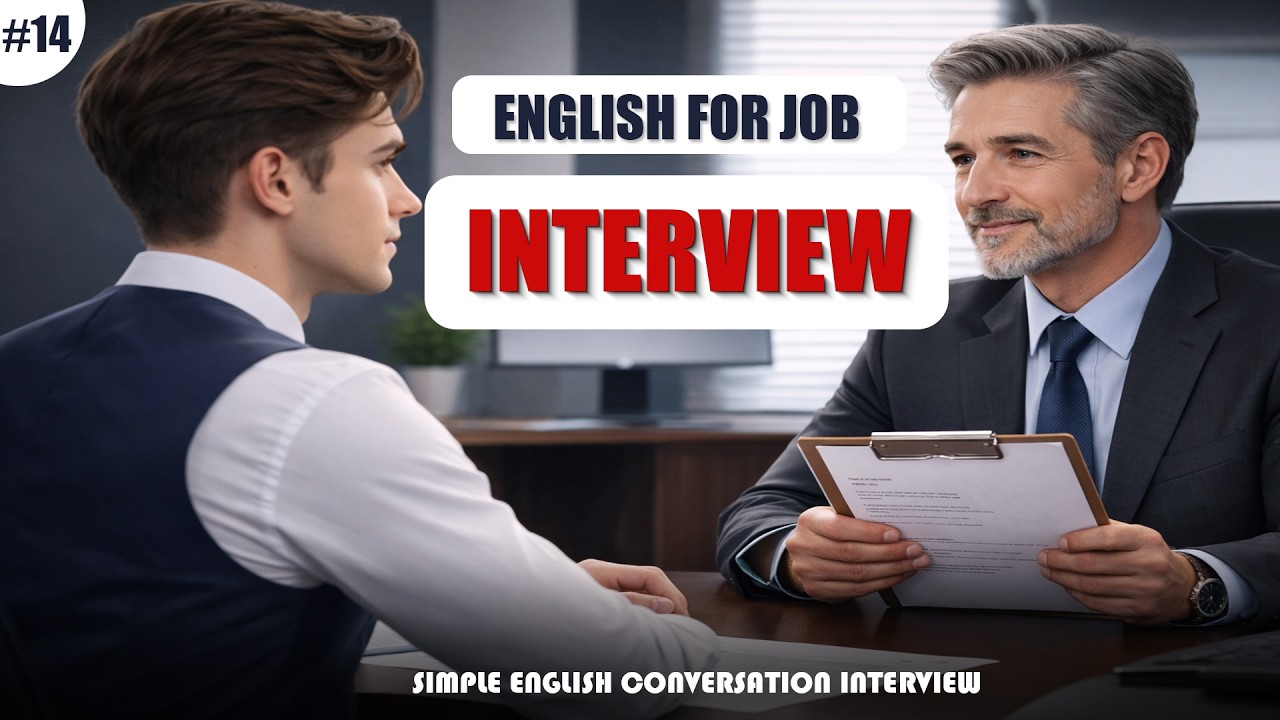 Job Interview English Conversation | How to Speak Confidently in Interview (Full Practice)
