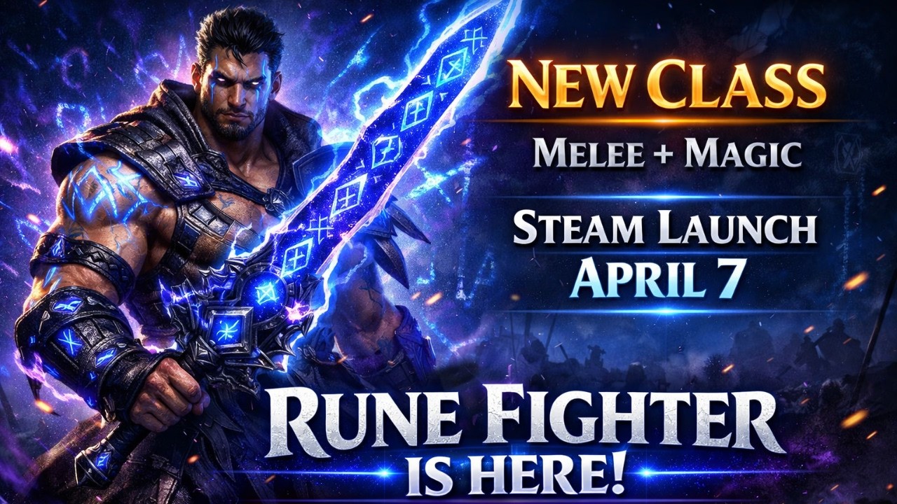 Анонс предварительной регистрации и запуска игры Legend of Ymir в Steam: новый класс &laquo;Рунный боец&raquo;