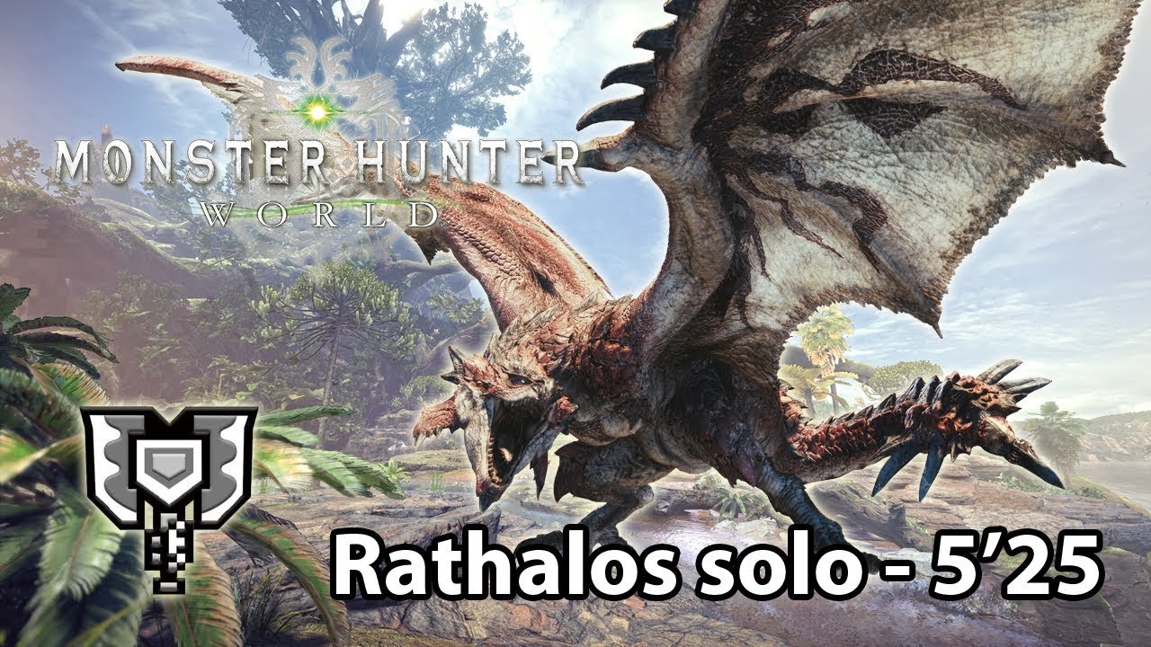 MHWorld Beta: Rathalos Charge Blade solo 5'25