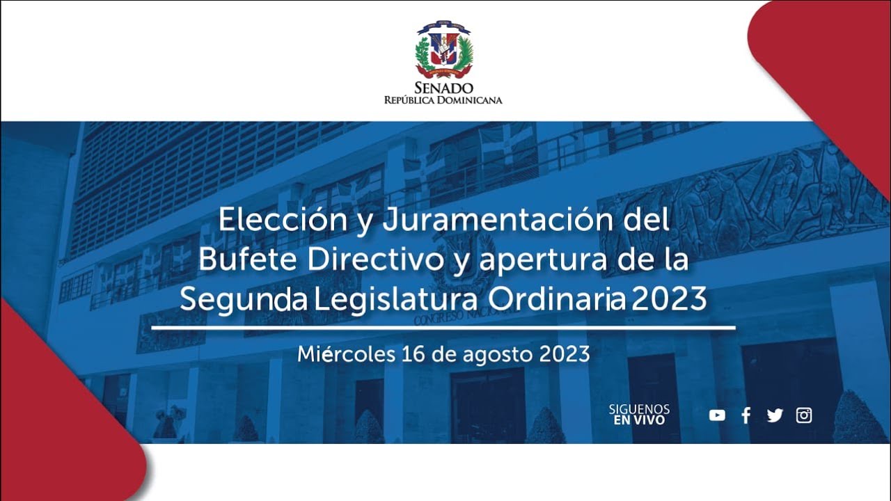 Elección y juramentación del Bufete Directivo y apertura de la Segunda Legislatura Ordinadira 2023