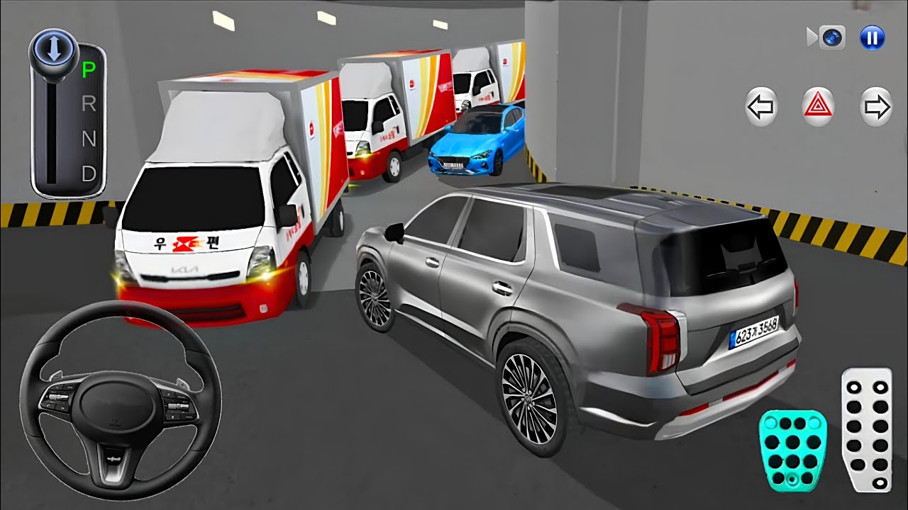 New Palisade Car Stuck in Parking Garage with Supercars🚘🚧 3D Driving Class 2025 - Android Gameplay🎮
