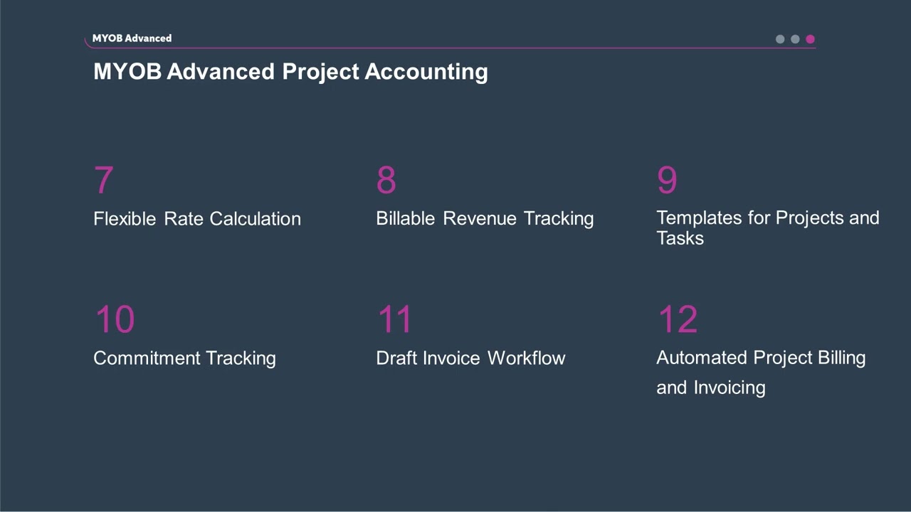 MYOB Advanced Training - Project Accounting Overview