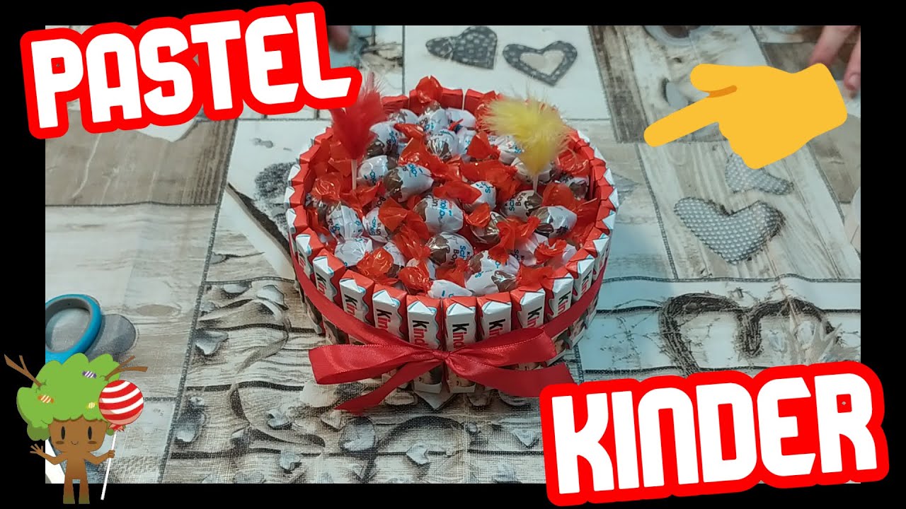 CÓMO hacer un PASTEL de KINDER🍫😍, [MUY FÁCIL]😋 + ¡¡GANADORES del SORTEO!!