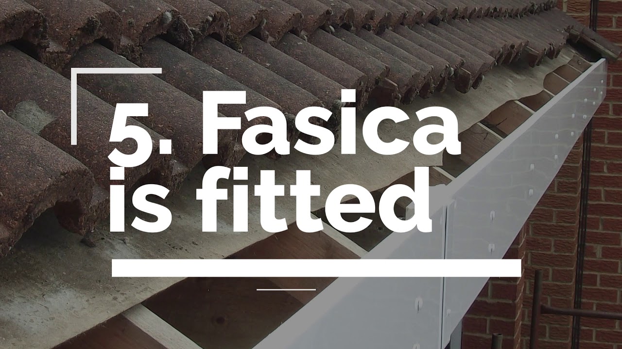 Step by step guide to how PVC fascia is fitted