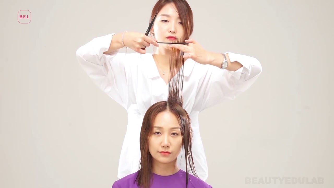 [hair cut]How to cut horizontal layered tutorial