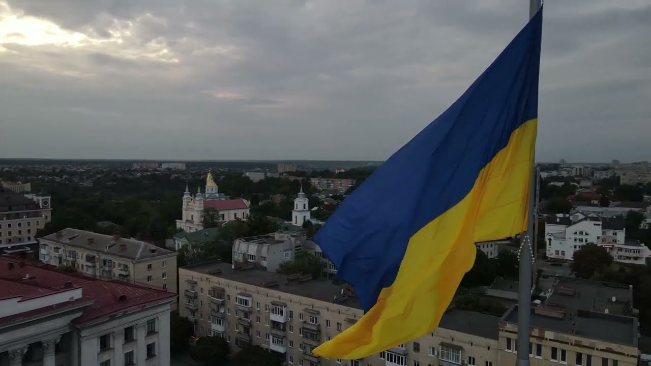 4K UltraHD | Державний прапор України | National flag of Ukraine