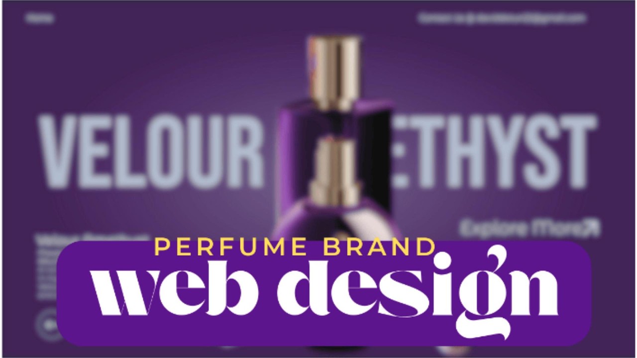 perfume brand web design