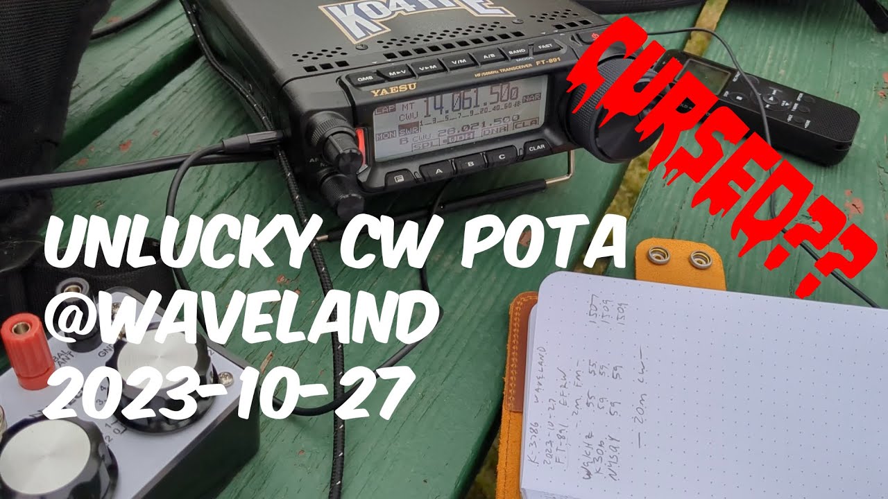 Cursed CW POTA Activation at Waveland State Historic Site using FT-891, ZM-2 and EFRW