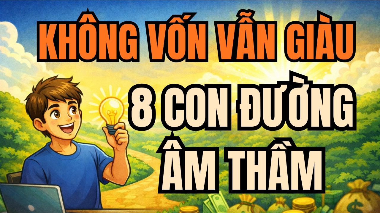 Không vốn vẫn kiếm được tiền, 8 con đường ít người nói.