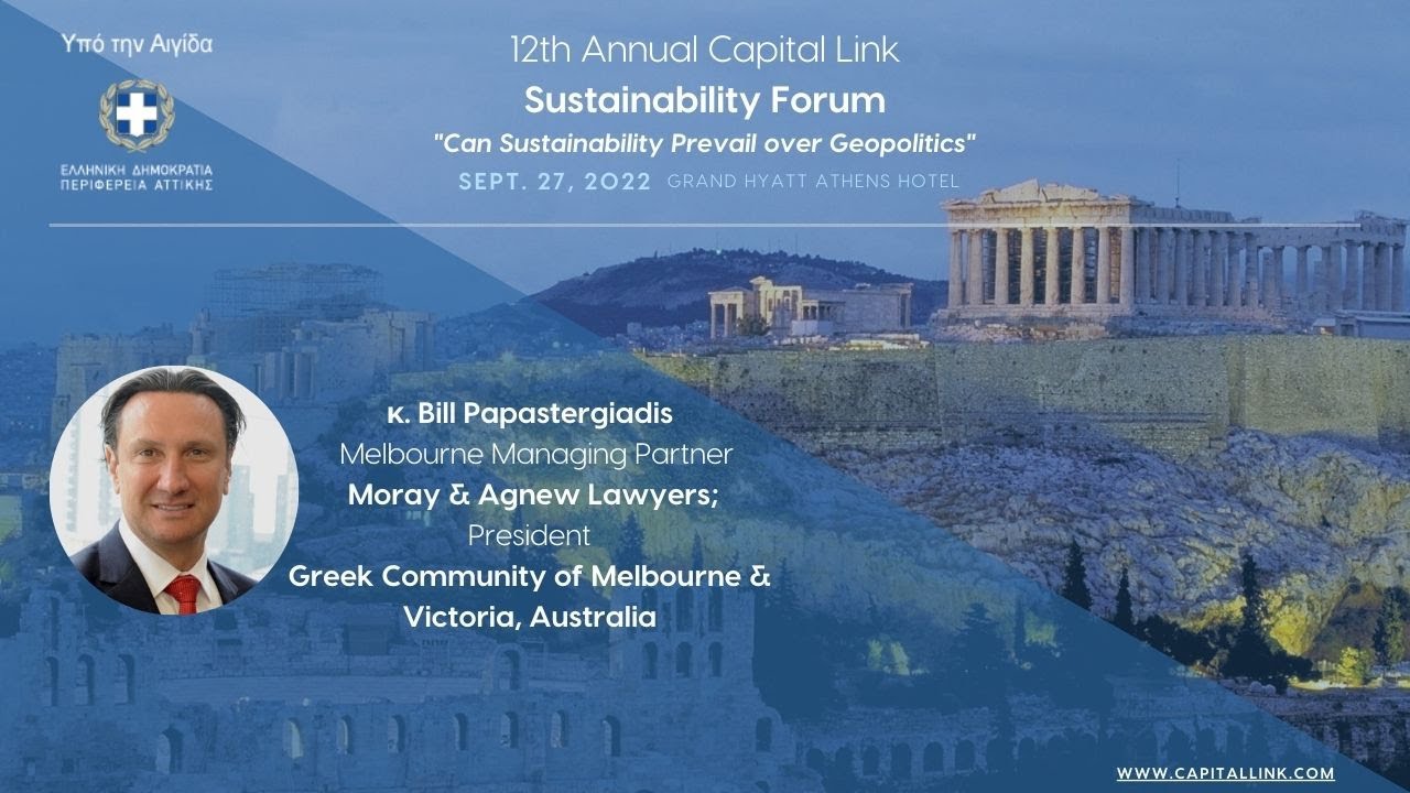 2022 12th Capital Link Sustainability Forum - Interview with Mr. Bill Papastergiadis